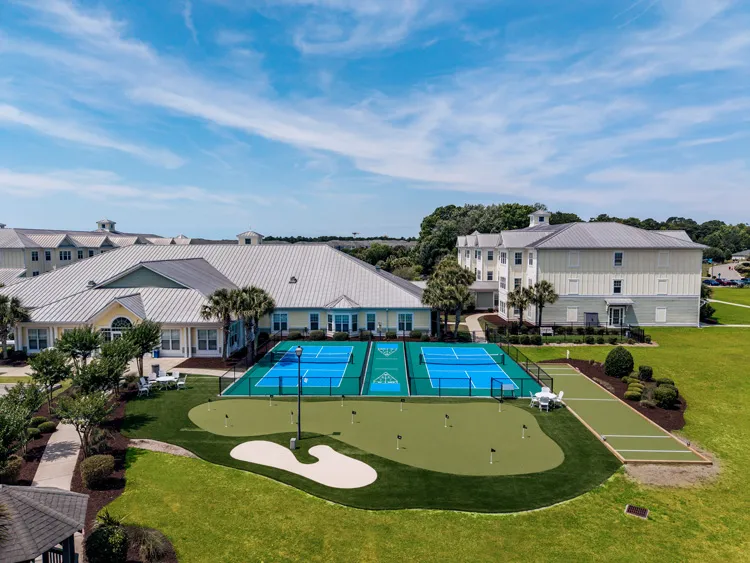 Brightwater Clubhouse Exterior Outdoor Games Aerial