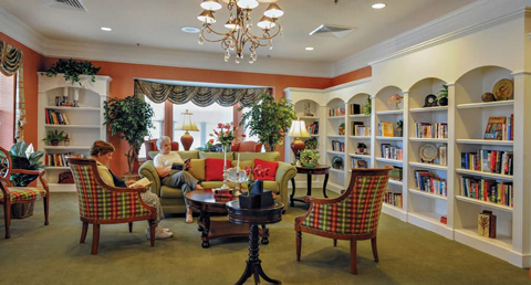 Brightwater Myrtle Beach Clubhouse Library